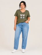 Camiseta Gafas Kaki