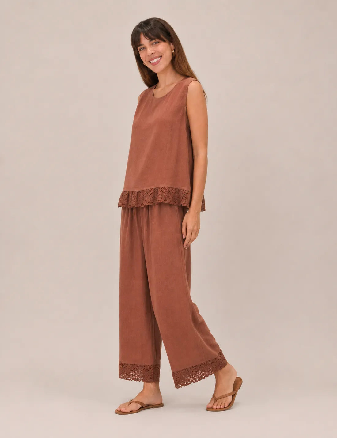 Blusa Puntilla Teja