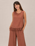 Blusa Puntilla Teja