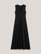 Vestido Maxi Pliegue Negro
