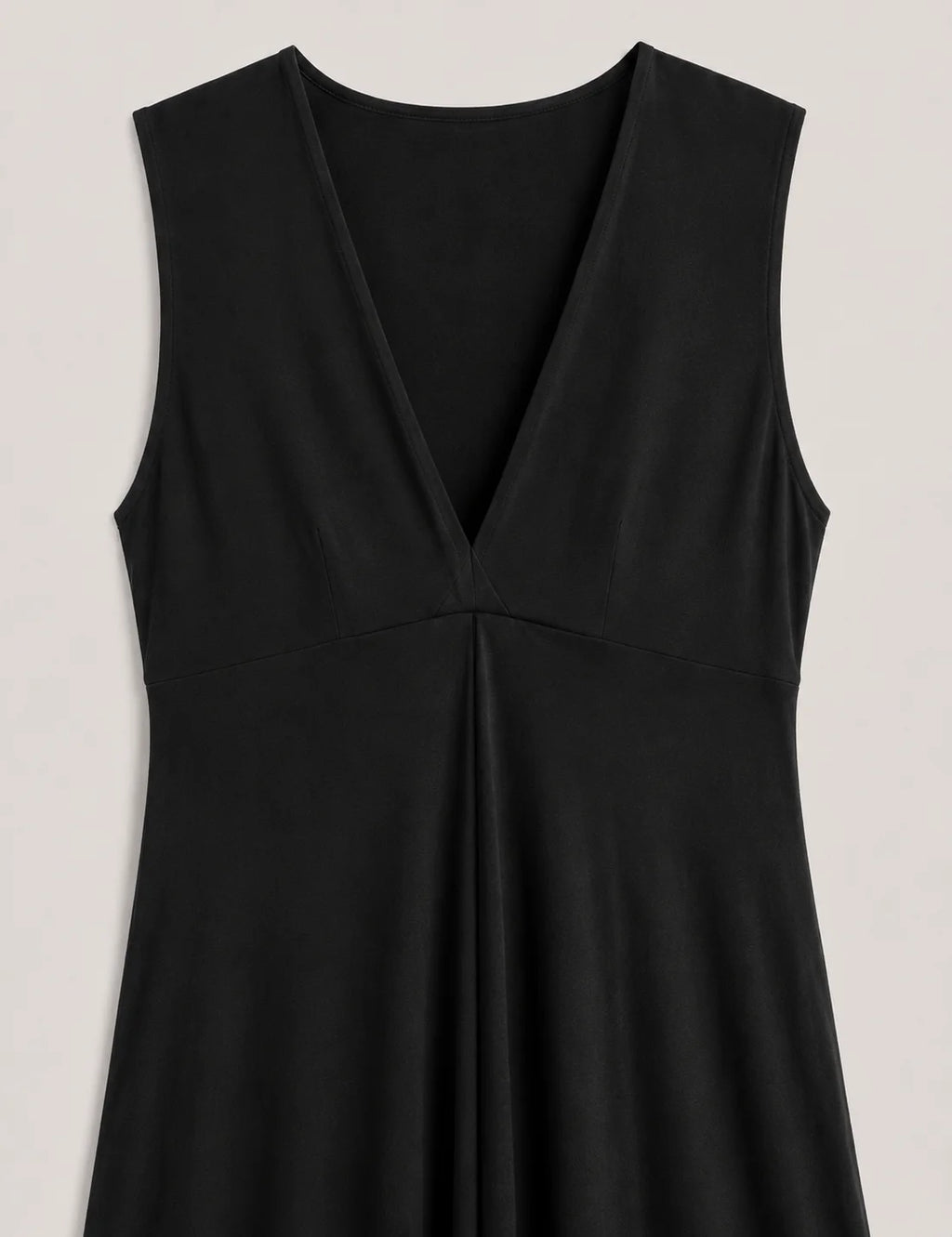 Vestido Maxi Pliegue Negro