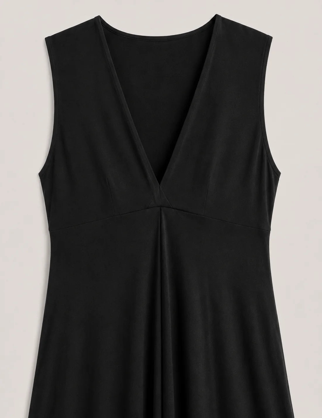 Vestido Maxi Pliegue Negro