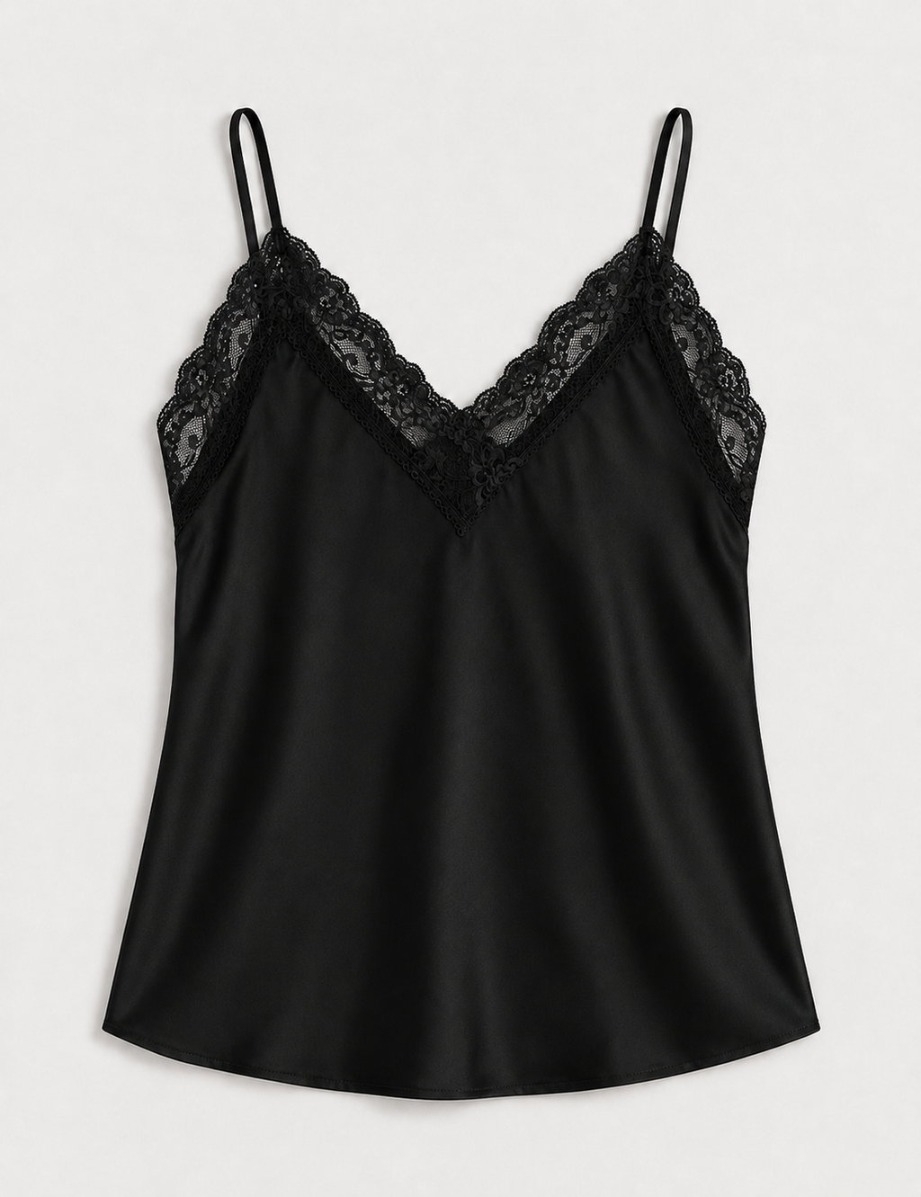 Top Lencero Raso Negro