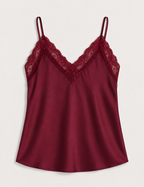 Top Lencero Raso Burdeos