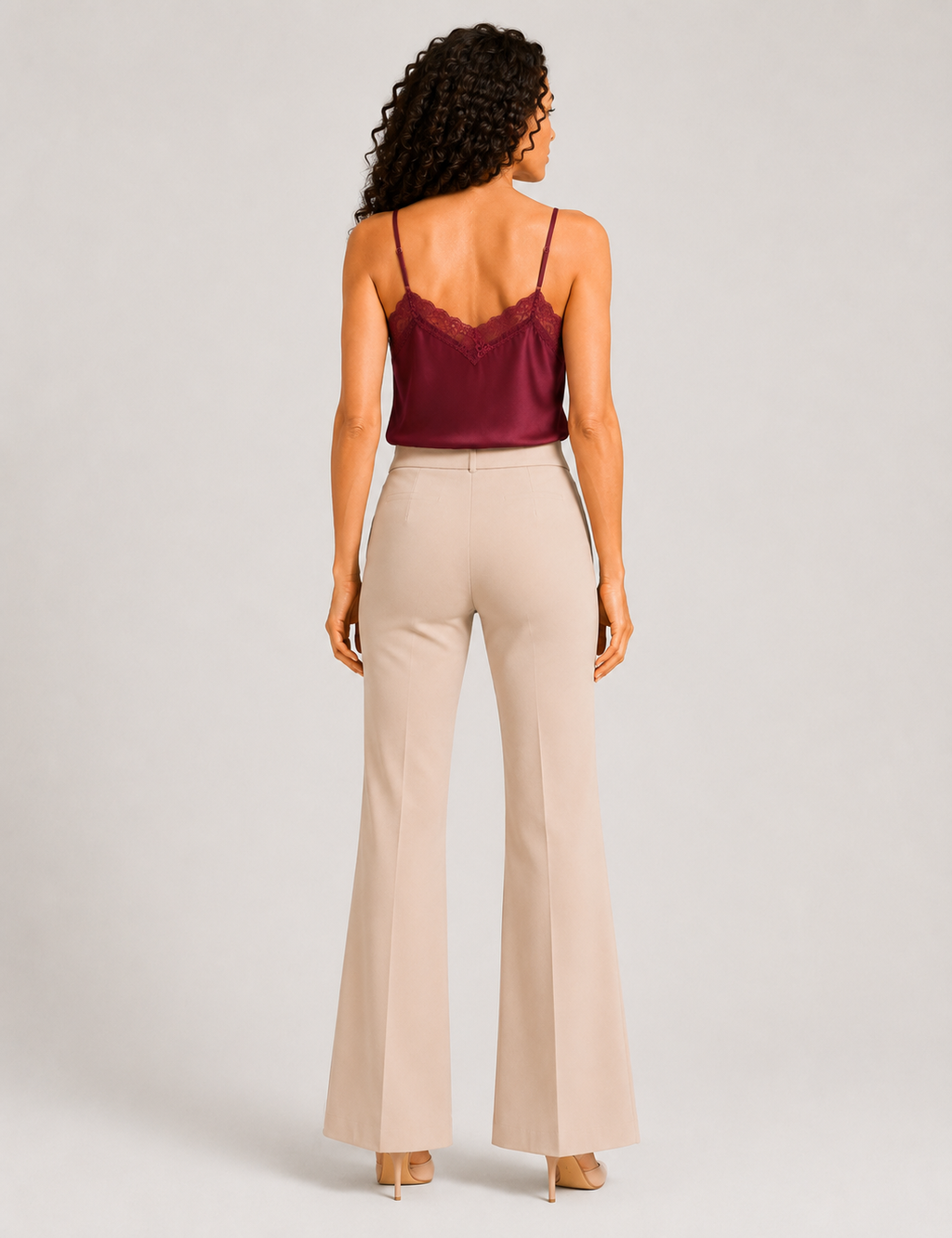 Top Lencero Raso Burdeos