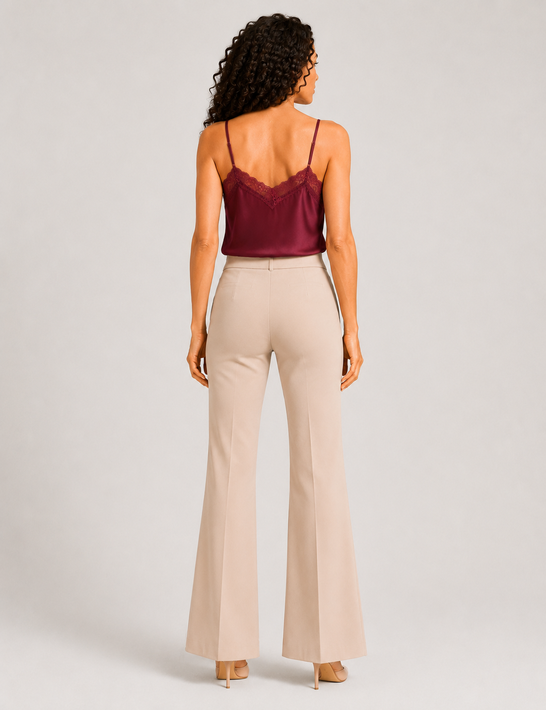 Top Lencero Raso Burdeos