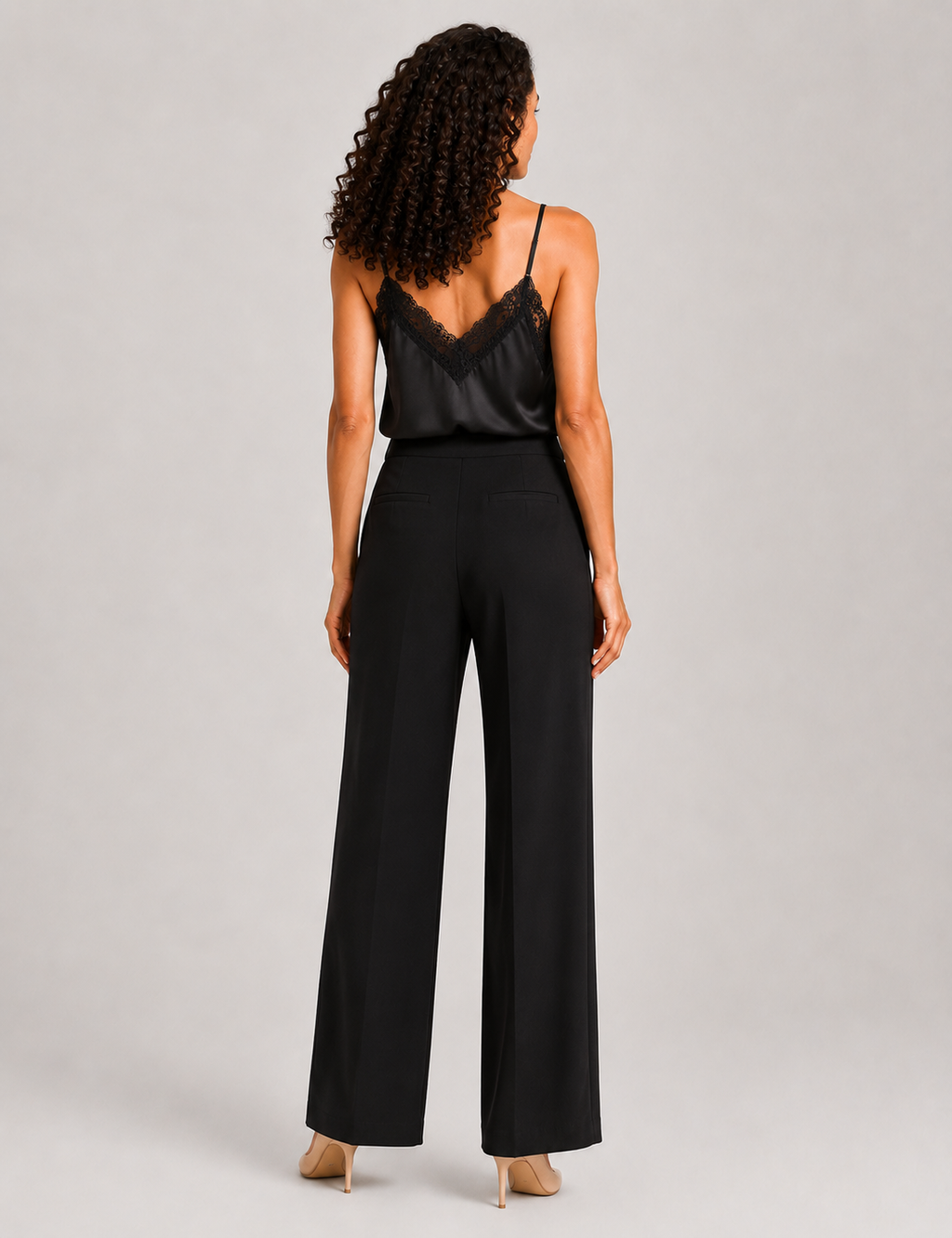 Top Lencero Raso Negro