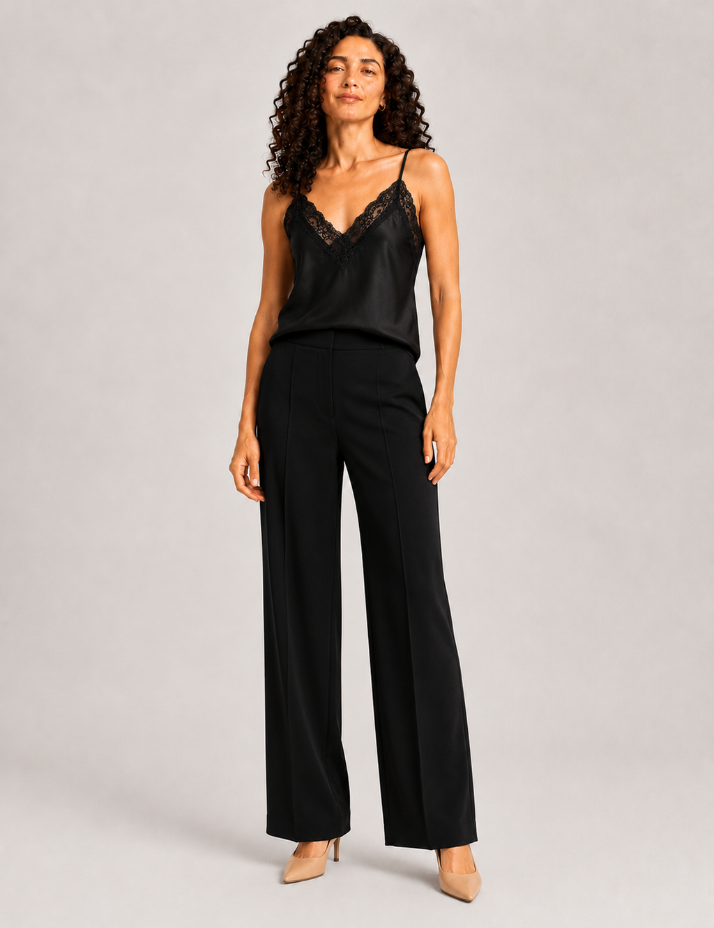 Top Lencero Raso Negro