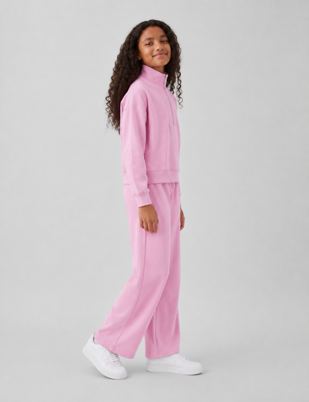 Pantalón Wide Leg Junior Rosa