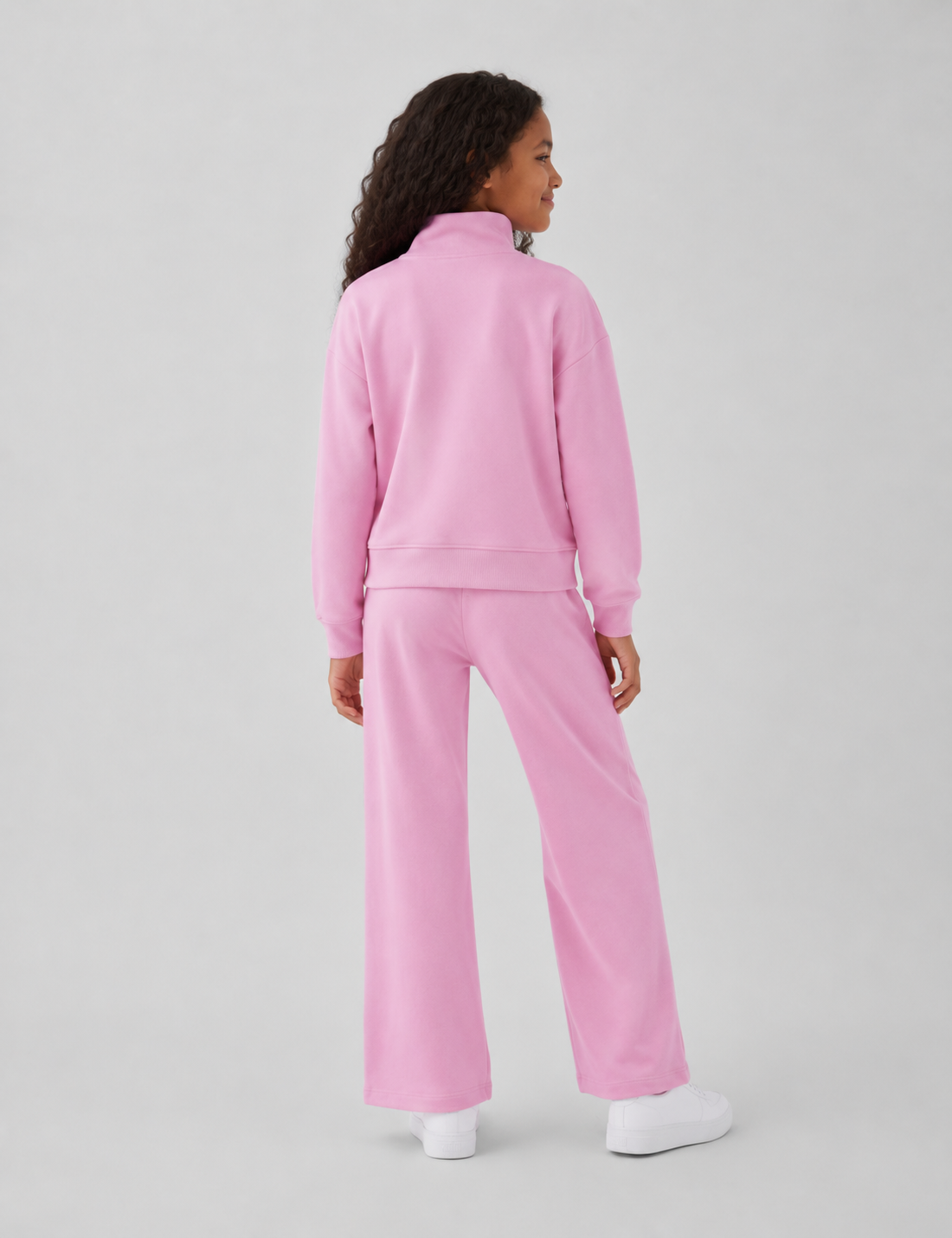 Pantalón Wide Leg Junior Rosa