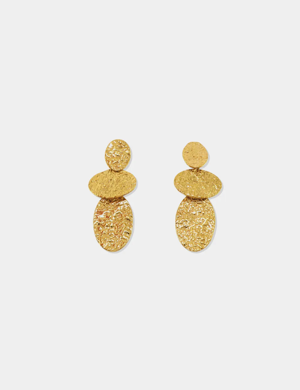 Pendientes Óvalos Dorados
