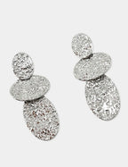 Pendientes Óvalos Plateados