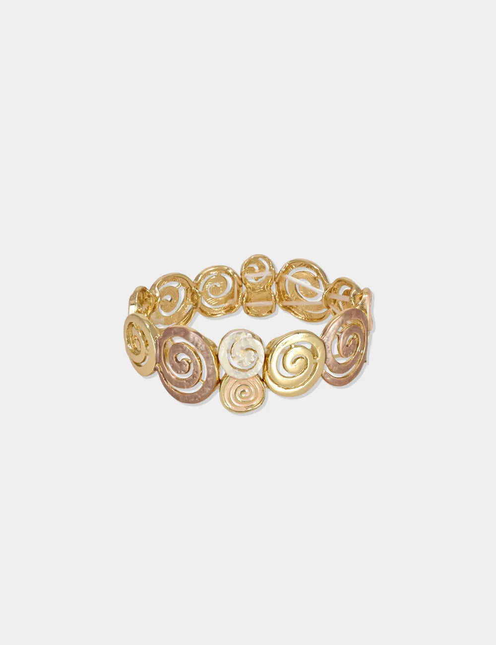 Pulsera Espirales Dorada