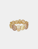 Pulsera Espirales Dorada