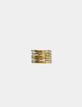 Anillo Acero Dorado