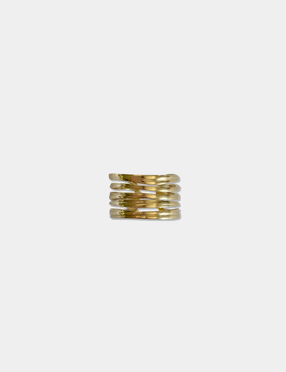 Anillo Acero Dorado