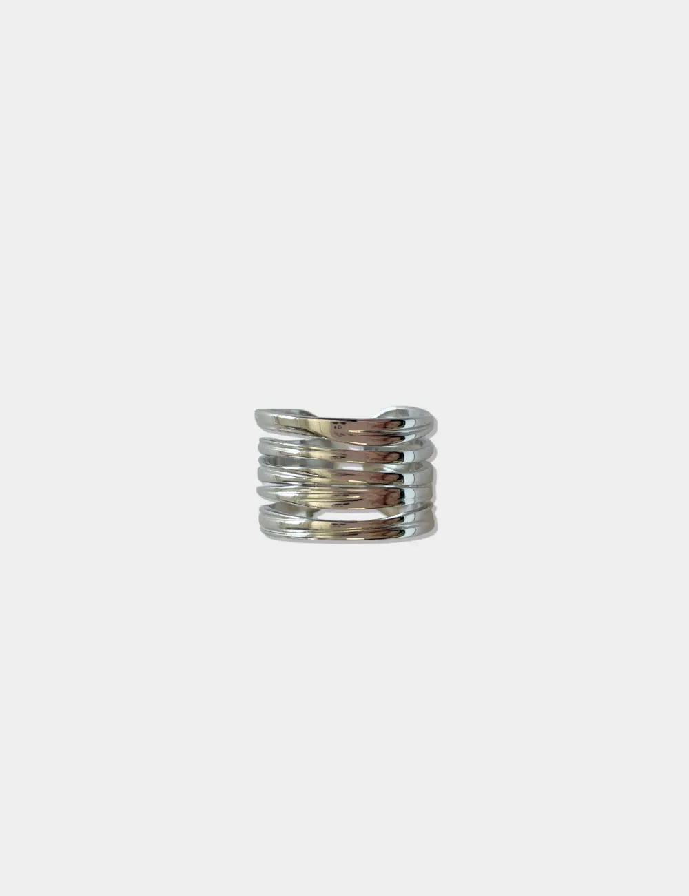 Anillo Acero Plata