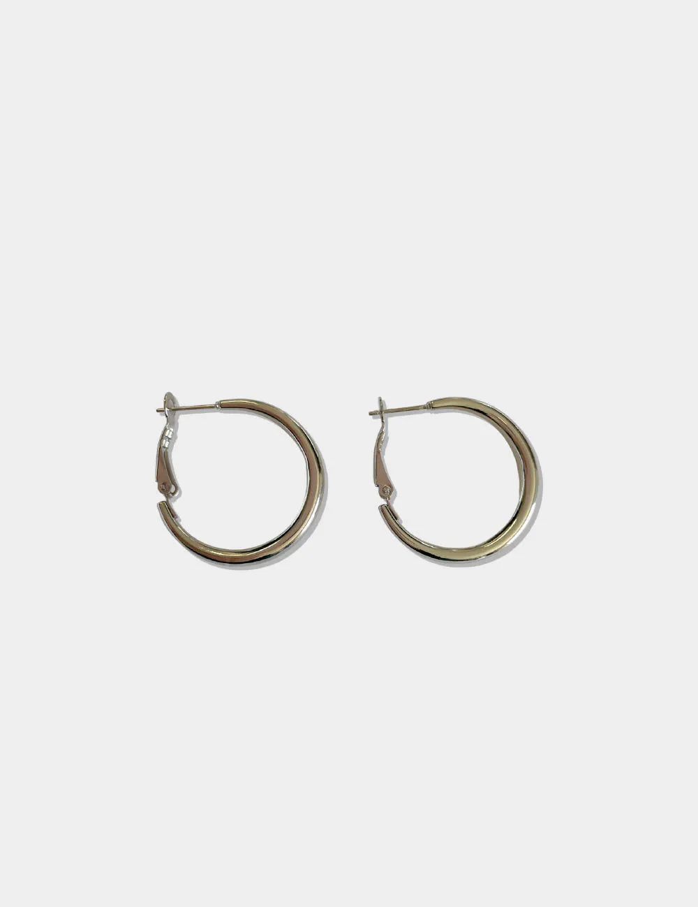 Pendientes Acero Aro Plateado