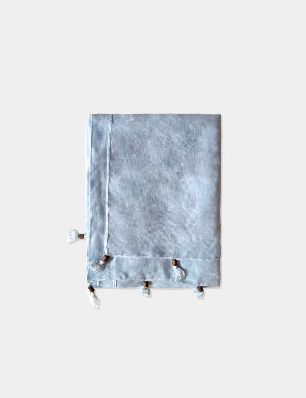 Pañuelo Liso Bolitas Azul