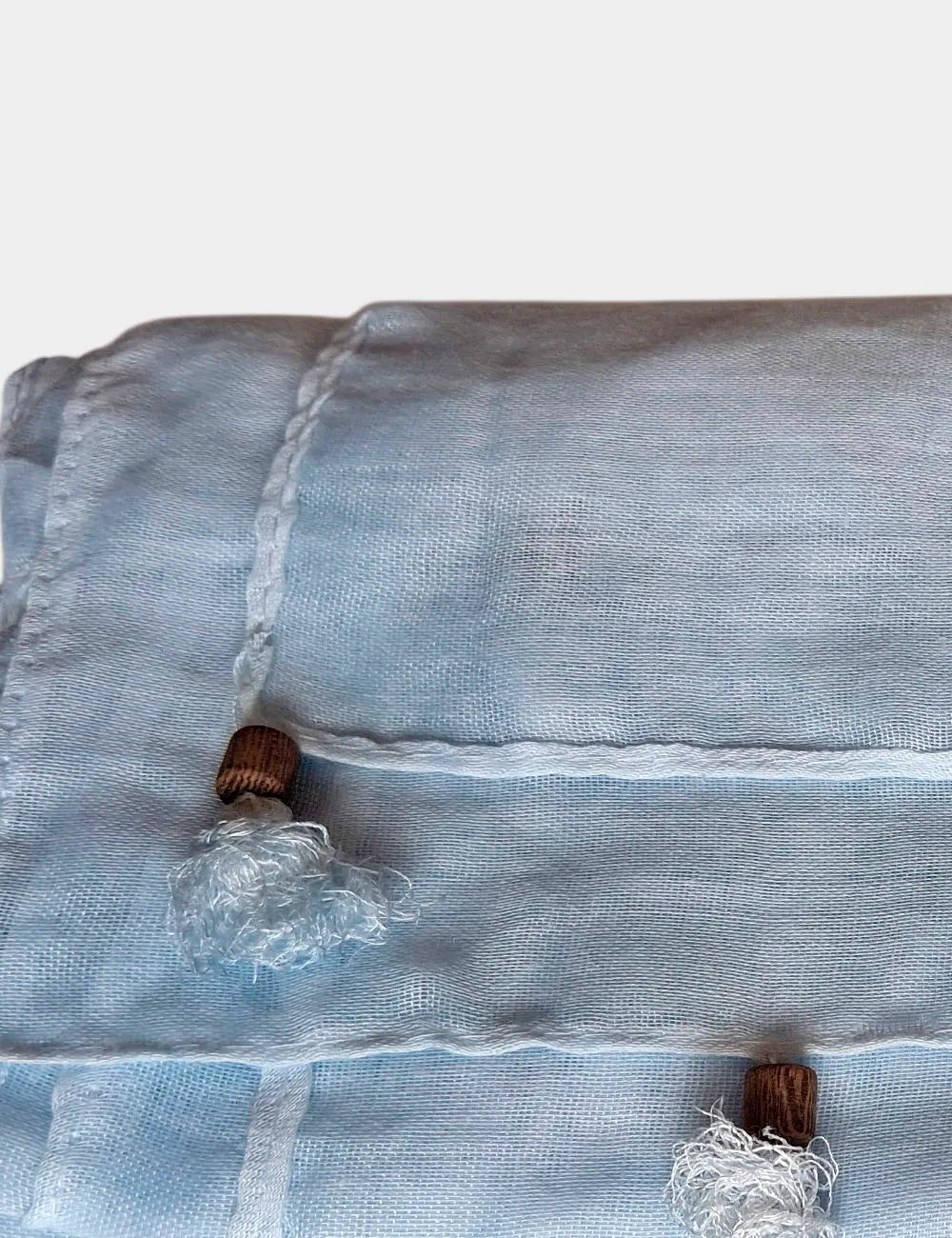 Pañuelo Liso Bolitas Azul
