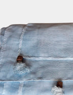 Pañuelo Liso Bolitas Azul