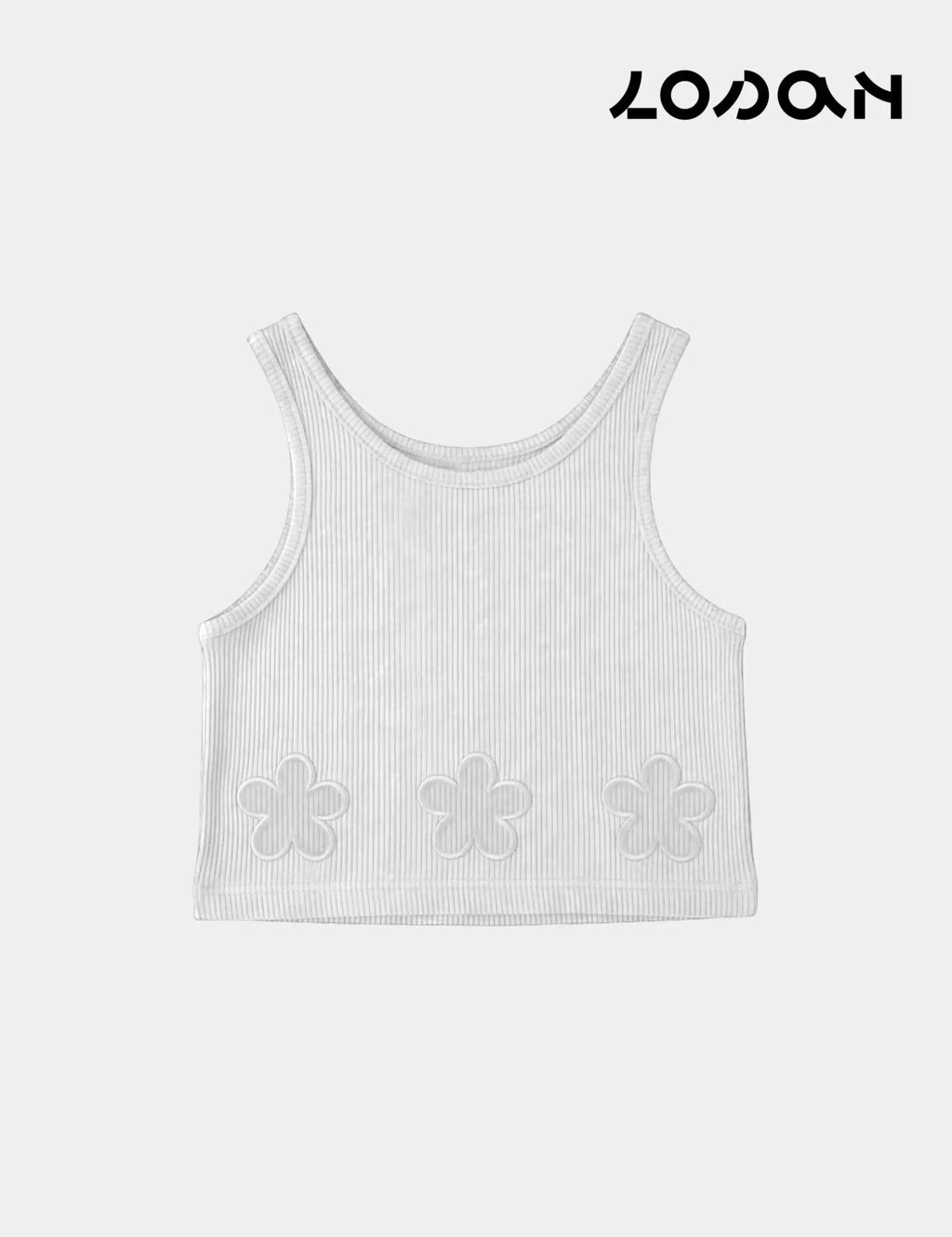 Top Flor  Blanco