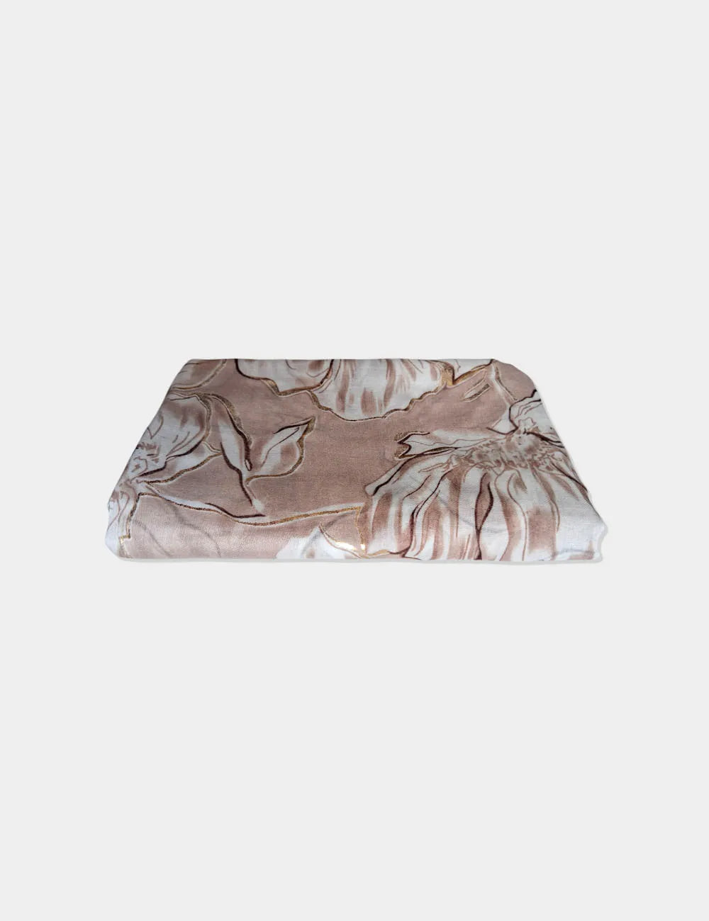 Pañuelo Estampado Flores Crema