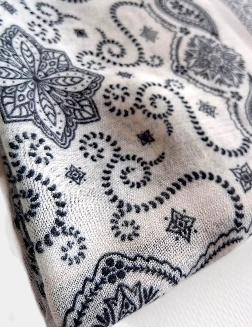 Pañuelo Estampado Bandana Blanco